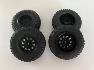Neumáticos Axial 1/18 Yeti Jr Big Block negros pegados 4 piezas - Imagen 1 de 4