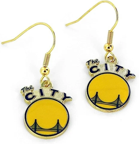 Golden State Warriors "The City" Dangler Earrings Cover