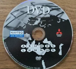 EASTERN EUROPE MAPS - NOT UK -MITSUBISHI MP8000 SAT NAV DISC NAVIGATION DVD - Picture 1 of 3