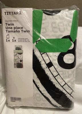 Nuevo IKEA Tittapa Doble Algodón Funda Nórdica y Funda de Almohada Reloj Mecánico (TC) Foto 1 de 3