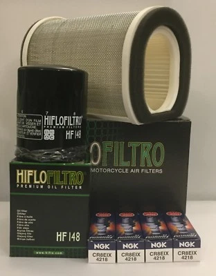 Service Kit für Yamaha FJR1300 (2001 bis 2012) Filter und 4 x NGK Iridium Stecker - Bild 1 von 4