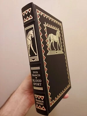 Franklin Library Blood Sport MINT Dick Francis Classic English Detective Novel - Image 1 of 4