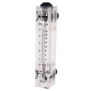 LZT M-15 1/2BSP Thread 0.5-5GPM Water Liquid Flow Measuring Panel Type Flowmeter - Picture 1 of 2