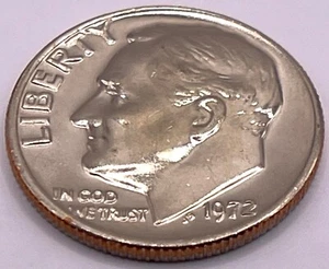 1972 Roosevelt Dime 10C - Mint State - BU (SKU 192) - Picture 1 of 4