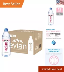 Acqua di Sorgente Naturale Eco-Friendly, Confezione da 12 Bottiglie da 1L con Elettroliti - Foto 1 di 14