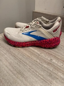 Brooks Adrenaline GTS 22 Damengröße 9,5 weiß pink sportliche Laufschuhe - Bild 1 von 12