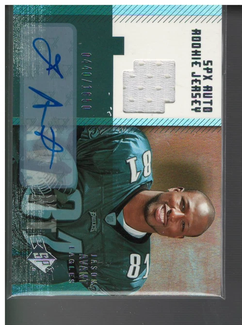 A2087- 2006 SPx #204 Jason Avant RC Auto Jersey /1650 - NM-MT - Image 1 of 1