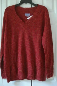 Ladies Laura Scott Sweater Size XL Tango Red - Picture 1 of 2