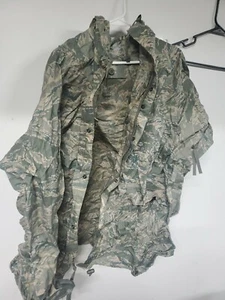 US Military tiger Stripe abu cam Rainsuit jacket  large orc Parka improved rain - Picture 1 of 8
