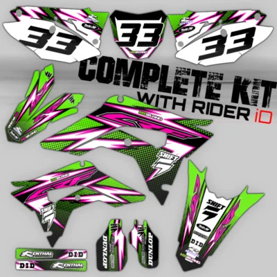 Honda CRF 450R 2009 2010 2011 2012 KIT DE GRÁFICOS CRF450R 450 R CALCOMANÍAS LIGHTNING Foto 1 de 4