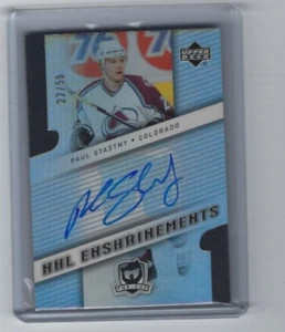 2006 2006-07 THE CUP PAUL STASTNY ROOKIE NHL ENSHRINEMENTS AUTO 22/50 AVALANCHE - Picture 1 of 2