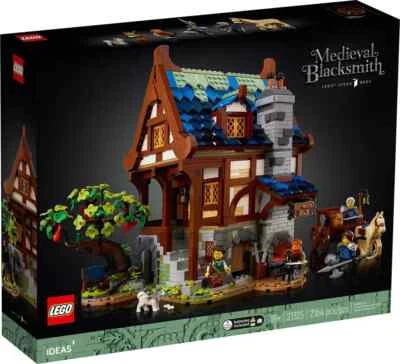LEGO Ideas 21325 Medieval Blacksmith NEW Sealed RETIRED 2164pcs Knight Horse - Image 1 of 4