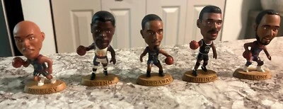 Lote de 5 cabezas de cartel de la NBA Corinthian de colección años 90: Barkley Ewing Malone Robinson Hardaway Foto 1 de 4