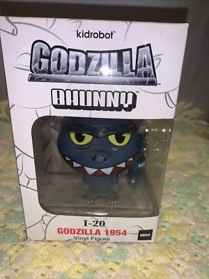 2020 Kidrobot BHUNNY I-20 4 Inch Godzilla 1954 Vinyl Figure with Bhunny Paw NEW - Image 1 of 4