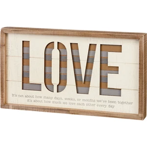 Letrero de caja de inserción - Amor - Imagen 1 de 1