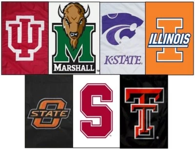 Collegiate NCAA Banner Garden Flag - Vertical 12" x 18" Double-Sided Applique - Изображение 1 из 4