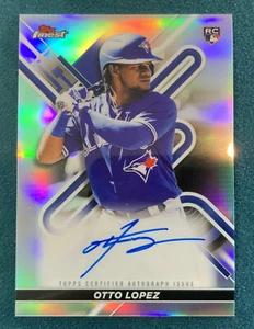 2022 Topps Finest OTTO LOPEZ RC Auto #FA-OL Toronto Blue Jays Rookie Autograph - Picture 1 of 2
