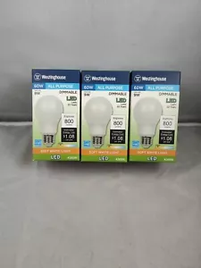 Westinghouse 60w A19 Dimmable Led Bulb Soft White 800 Lumens 43696(Pack Of 3 ) - Picture 1 of 6
