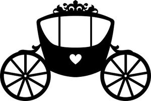 Märchen Prinzessin Kutsche Vinyl Aufkleber Aufkleber für Auto/Fenster/Wand - Bild 1 von 2