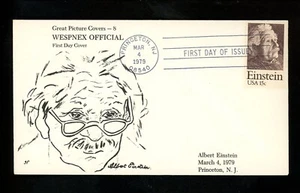 US FDC #1774 GPC 1979 Princeton NJ Albert Einstein Physicist Physics HC - Picture 1 of 2