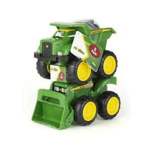 John Deere Sandkastenfahrzeug 2 Stück Fahrzeuge grün Lader Traktor & Muldenkipper NEU - Bild 1 von 7