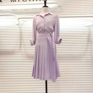 pink women dress elegant fall winter warm  Christmas business casual Office - Picture 1 of 2
