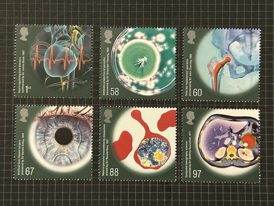 QE GB Sg3115-20 2010 Medical Breakthroughs Stamp Set Unmounted Mint - Image 1 of 1