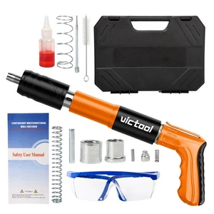 Mini Steel Nail Gun Concrete Wall Fastener Tool 3-Gear Adjustable Power Kit - Picture 1 of 15