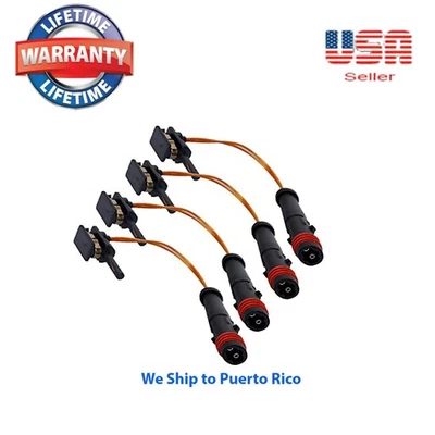 Sensor de desgaste de pastillas de freno delanteras traseras 4 piezas para Mercedes Benz W211 W220 2115401717 Foto 1 de 3