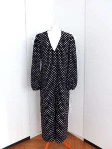 Neuer schwarz weißer Zara Overall Gr. L gepunktet Einteiler - Bild 1 von 5