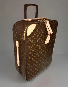 Louis Vuitton Pegase 55 Monogram Suitcase w/ Coa Name Tag Padlock 🛍️ - Picture 1 of 21