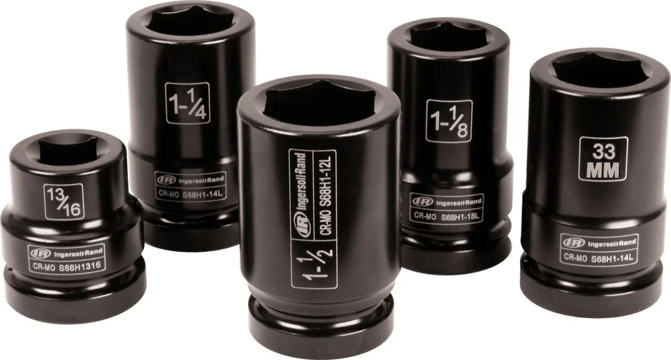 SK8C5TN 1" Drive SAE Deep Truck Service Impact Socket Set (5 Piece) - Image 1 of 1