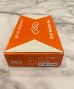 REX pipe machine dies: BSPT 2 1/2B-4B WH#60406 162460 PC65A-100A - Picture 1 of 2