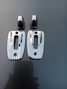 1967 1968 Chevrolet Impala Caprice 2 Door Seat release lever bezels & Knobs. OEM - Picture 1 of 2