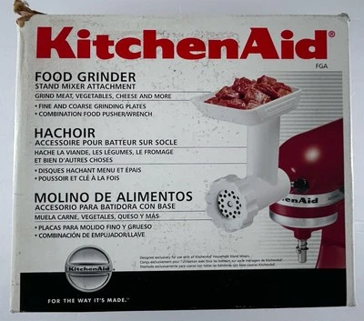 KitchenAid FGA Food Grinder Stand Mixer Attachment Meat/Veggies/Cheese Open Box - Image 1 of 4