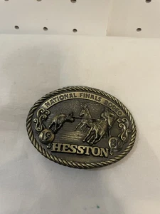 National Finals Rodeo 1980 Hesston Limited Six Edition Collector’s Belt Buckle - Bild 1 von 3