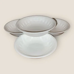 Wedgwood Colisseum 4x Fruteros de Postre 6” China de Hueso Blanco Excelente - Imagen 1 de 15