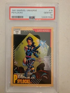 1991 Impel Marvel Universe Psylocke PSA 10 - Picture 1 of 2