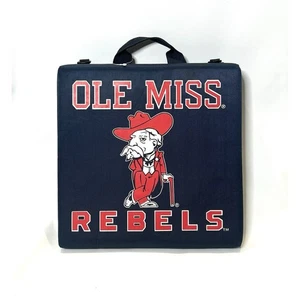 Sedia seduta cuscino candeggina stadio aperto pieghevole Mississippi Ole Miss Rebels logo - Foto 1 di 5