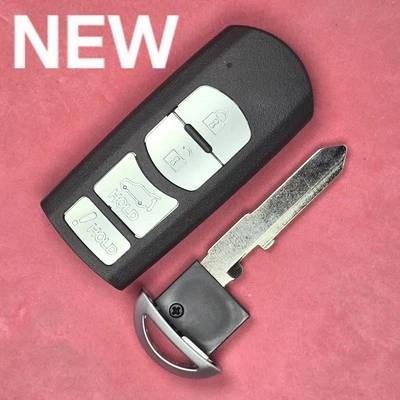 Replacement for 2010 - 2015 Mazda CX-7 CX-9 Smart Key 4B Hatch WAZX1T763SKE11A04 - Image 1 of 2