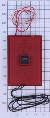 Lionel 8251-50 Red Horn Whistle Controller with Wire - Image 1 of 2