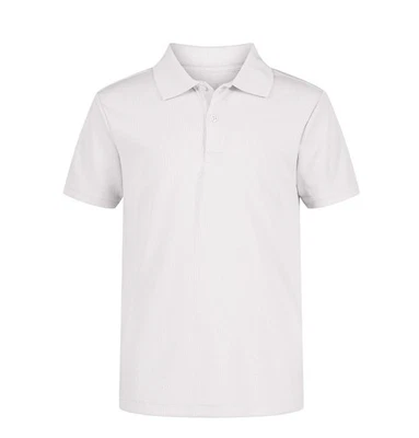 NUEVO CON ETIQUETAS Izod Niños Talla 8 Blanco Uniforme Rendimiento Polos Absorbentes de Humedad Foto 1 de 4
