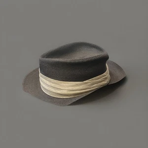 Jack's Cicero Black Straw Men Hat Size 7 1/8 Genuine Milan - Picture 1 of 12