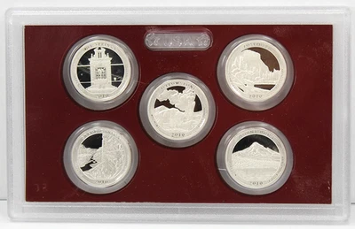 2010 National Parks ATB Silver 5 Coin Quarter Proof Set !! - Image 1 of 2