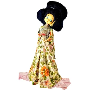  Muñeca tipo geisha boudoir Bradley con pose cabeza grande ojos grandes de colección de 22" - Imagen 1 de 13