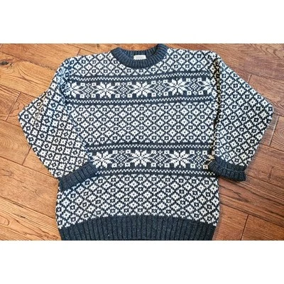 Suéter Pullover Tejido Lana Edward Bryan Fair Isle De Colección Hombres Talla L Multi Abuelo Foto 1 de 4