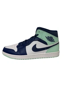 NIKE AIR JORDAN 1 MID MYSTIC AZUL MARINO COMO NUEVO ESPUMA BLANCO 554724 413 talla 15 - Imagen 1 de 9