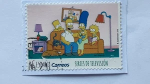 SELLO USADO EN EUROS SIMPSON Nº EDIFIL 5352. AÑO 2019. - Imagen 1 de 1