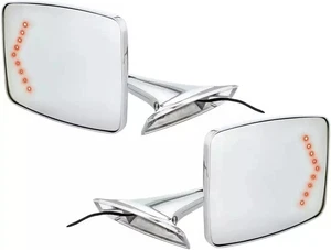 United Pacific Exterior Mirror Set w/LED Turn Signal for 1973-87 Chevy & GMC - Picture 1 of 12