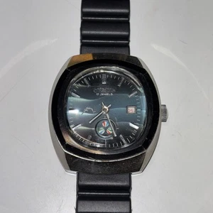Reloj Cornavin Misterioso Arco Iris Molinete Segundos Vintage Esfera Azul Suizo Ruso - Imagen 1 de 13